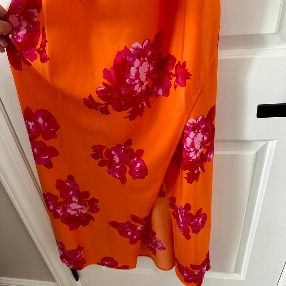 NWT Scoop satin midi slip dress - Picture 8 of 9